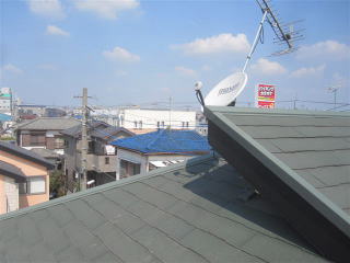 屋根上アンテナ　設置イメージ