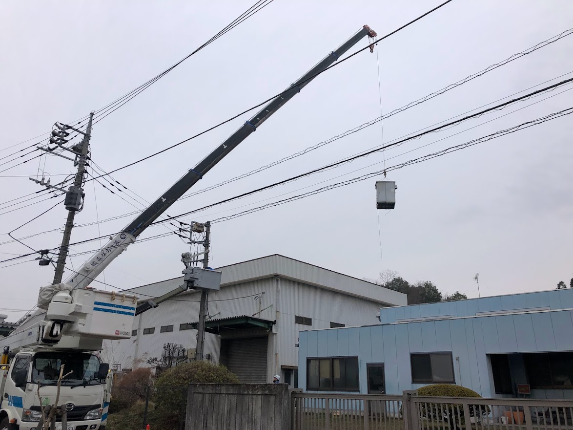 茨城県守谷市キュービクル交換・高圧ケーブルリニューアル工事1