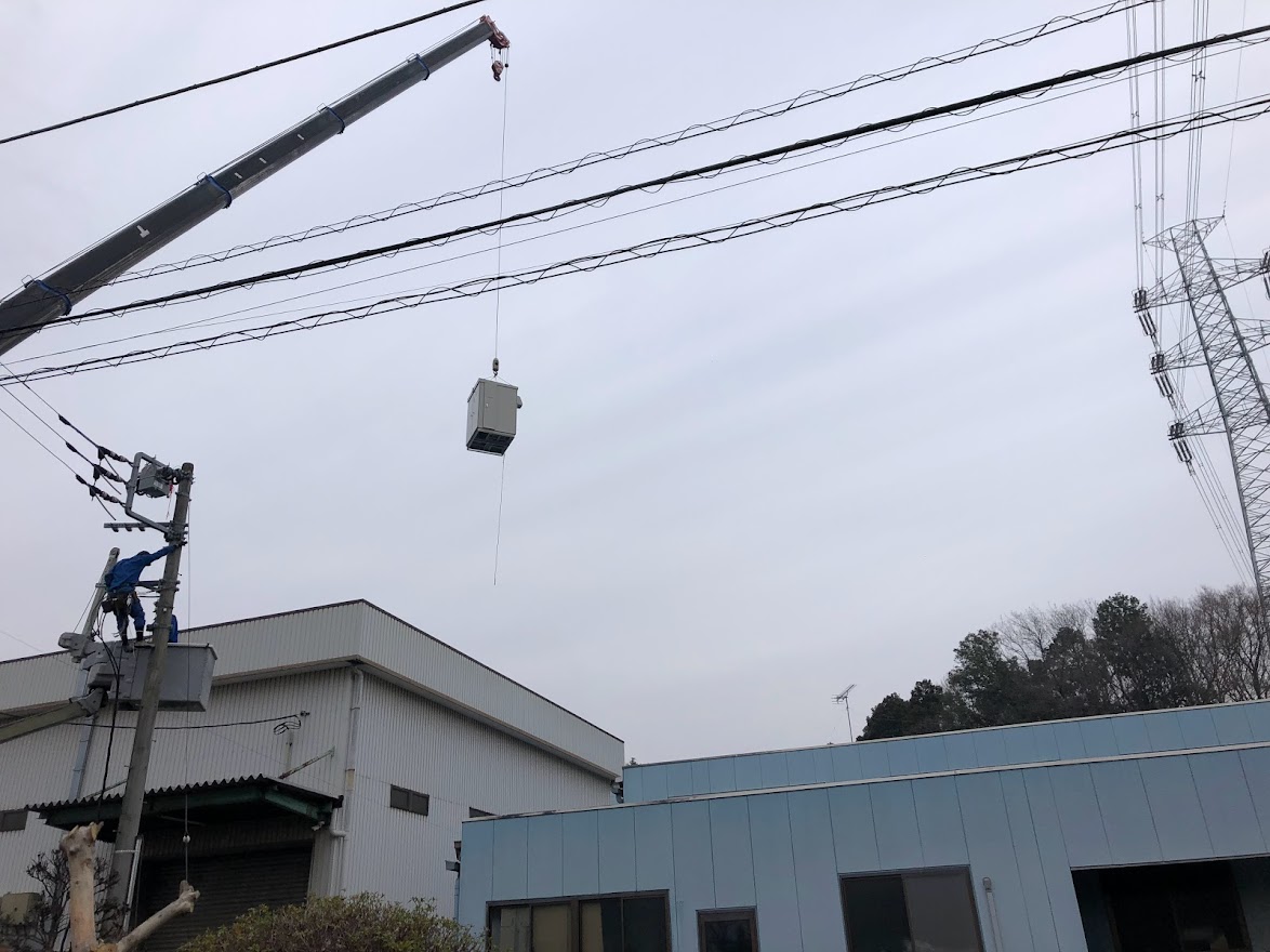 茨城県守谷市キュービクル交換・高圧ケーブルリニューアル工事1