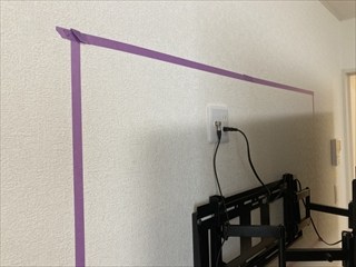 茨城県土浦市 家庭用ダクトレール・テレビ壁掛け・換気交換工事6