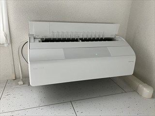 茨城県牛久市 オフィス用エアコン設置工事2