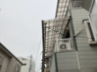 茨城県取手市 引込ポール建替え工事3