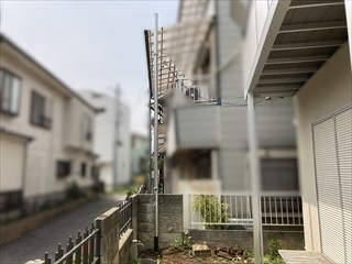 茨城県取手市 引込ポール建替え工事2