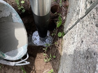 茨城県取手市 引込ポール建替え工事8