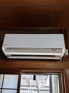 家庭用エアコン設置工事1