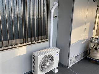 茨城県守谷市 マンション用エアコン設置工事