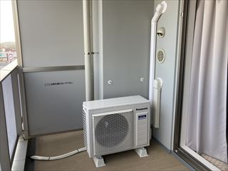 茨城県守谷市 マンション用エアコン設置工事