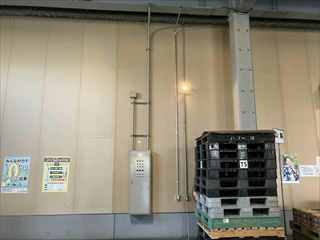 スポットクーラー用コンセント新設工事