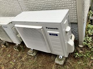 茨城県土浦市　家庭用エアコン交換（隠蔽配管）工事