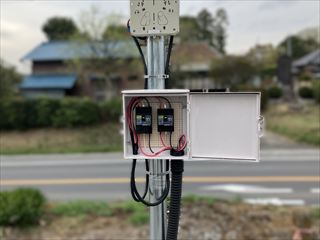 茨城県常総市　資材置場動力新設工事