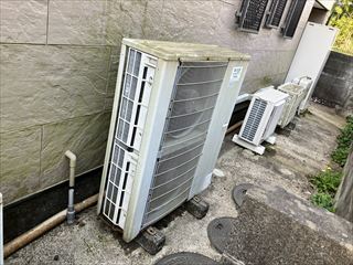 茨城県常総市　家庭用パッケージエアコン交換工事