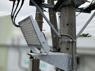 茨城県つくば市　オフィス用駐車場照明、室内照明LED化工事