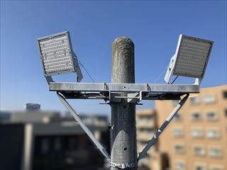 茨城県つくば市　オフィス用駐車場照明、室内照明LED化工事
