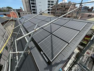 東京都練馬区 家庭用太陽光発電+蓄電池12.7kWh設置工事