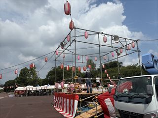 茨城県守谷市　お祭り電気工事