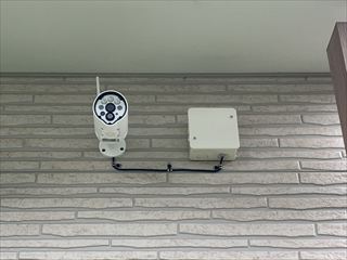 茨城県つくばみらい市 家庭用防犯カメラ設置工事
