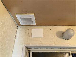 茨城県土浦市　家庭用浴室換気扇交換・乾燥機撤去工事