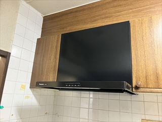 茨城県取手市　家庭用レンジフード、換気扇交換工事