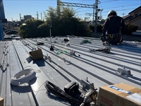 千葉県野田市　企業向け　太陽光発電システム+蓄電池設置工事1