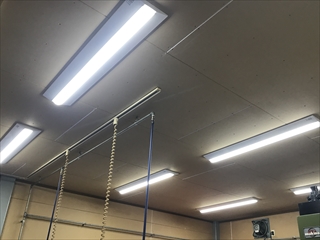 千葉県野田市　工場照明LED化＋有圧扇交換工事8